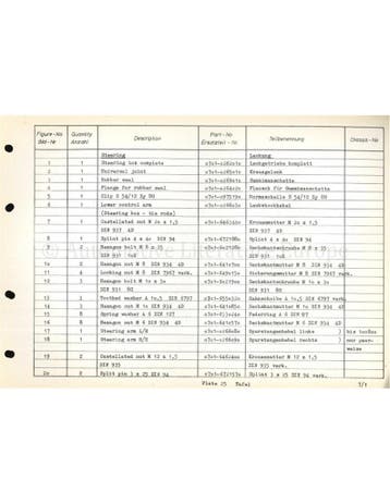 1961-1968 AMPHICAR ONDERDELENHANDBOEK ENGELS | DUITS