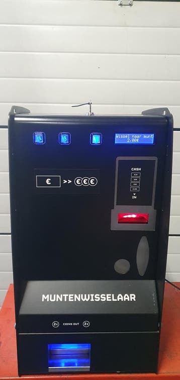 wisselautomaat contactloos betalen of biljet naar munt, Zo goed als nieuw
