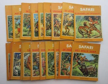 Safari 1 t/m 24 - Complete reeks SC - 24 Album - Eerste druk, Boeken, Stripboeken, Nieuw