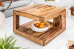 Salontafel van massief fijn hout GIANT 60 cm Sheesham Stone, Huis en Inrichting, Tafels | Salontafels, Ophalen of Verzenden, Nieuw