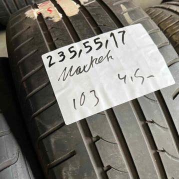 2 x Maxtrek 235-55-17 Zomerbanden 4,5mm, Gebruikt, 17 inch, Ophalen of Verzenden, 235 mm