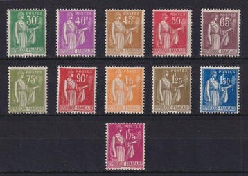 Frankrijk 1932/1933 - Serie van de Type Paix van nr. 280, Gestempeld