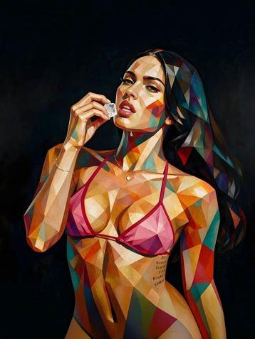 daveY - Megan Fox Geometric – Collezione Geometric, Nieuw