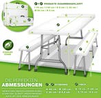 Picknicktafel - Campingtafel - Biertafel - Opvouwbaar - 180, Verzenden, Zo goed als nieuw