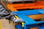 Palletlade blauw voor palletstelling - Magazijnstelling