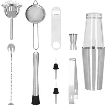 Cocktail Set | 11-Delige Cocktail Shaker Set | RVS |, Ophalen of Verzenden, Nieuw
