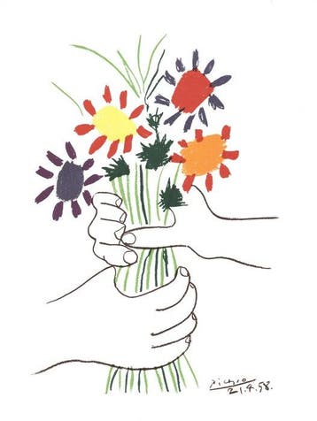 Pablo Picasso (1881-1973), after - Le bouquet, Antiek en Kunst