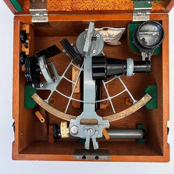 Sextant - Metaal, Messing, Glas - Tamaya & Co. Ltd ,Ginza