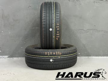 225/55/18 102Y Hankook zomerbanden 5,6mm profiel 2 stuks, 18 inch, Gebruikt, Ophalen of Verzenden, Band(en)