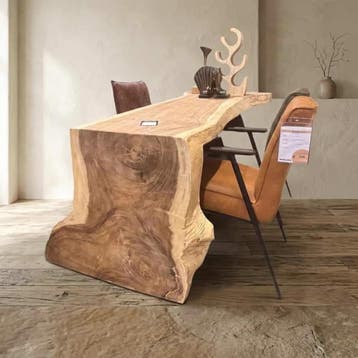 Eettafel waterval suarhout 200cm | World of Brosi, Ophalen of Verzenden, Nieuw