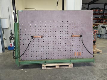 Opspantafel / opspanbank voor houtbewerking hydraulisch, Ophalen