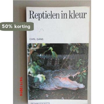 Reptielen in kleur / Sesam pockets - Gans 9789024669547, Boeken, Verzenden, Gelezen, Gans