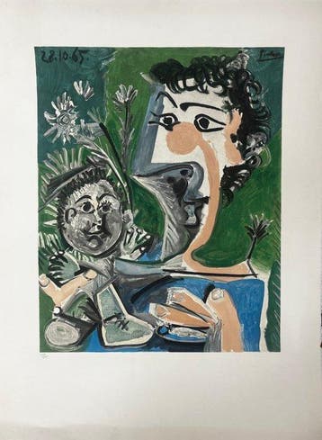 Pablo Picasso (1881-1973) - Mère et Enfant