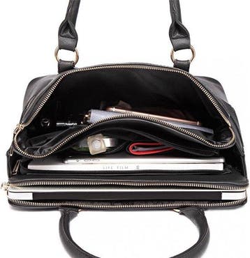 Miss Lulu Dames Handtas Zwart, Sieraden, Tassen en Uiterlijk, Verzenden, Nieuw