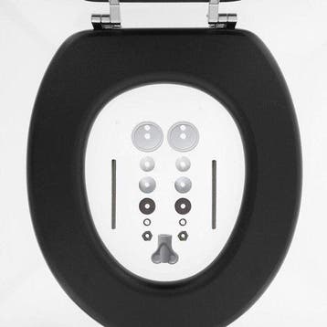Tiger Leatherlook - WC bril - Toiletbril met deksel - MDF, Verzenden, Nieuw