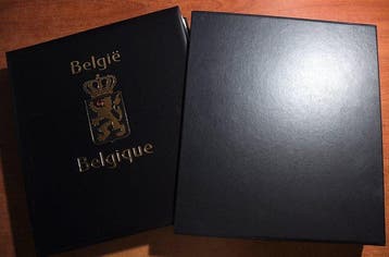 Accessoires België - Een leeg luxe DAVO album Deel IX met, Postzegels en Munten, Gestempeld