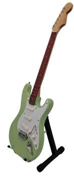 Miniatuur replica Fender Stratocaster gitaar - Eric Clapton, Ophalen of Verzenden, Nieuw, Pop, Beeldje of Miniatuur