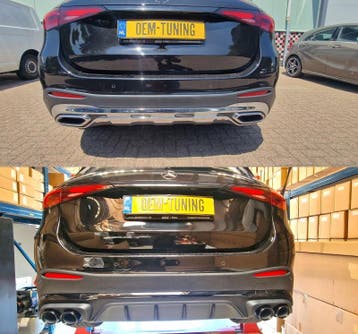 Diffuser geschikt voor GLC X254 SUV | GLC43 AMG Style | 22+, Mercedes-Benz, Nieuw, Ophalen of Verzenden, Achter