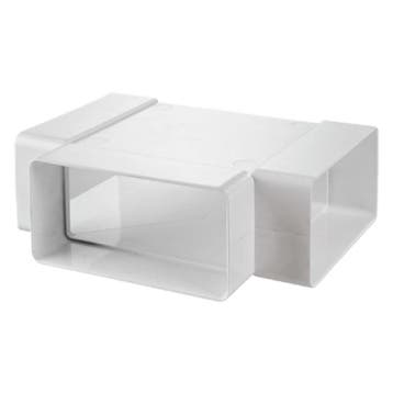 Kunststof horizontaal T-stuk 90° voor kanaal 110 x 55mm, Verzenden, Nieuw