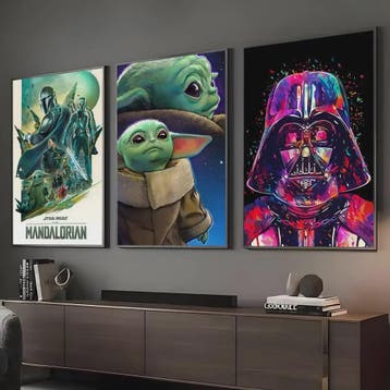 Star Wars Yuda Schilderij - HD Canvas Muurdecoratie voor Woo, Verzenden, Nieuw