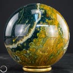 Natuurlijke Ocean Jasper Bol – zeldzame kleurintensiteit met