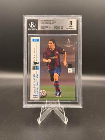 Beckett 8 Panini UEFA CL 2007/2008 FC Barcelona Lionel Messi, Verzenden, Zo goed als nieuw, Losse kaart