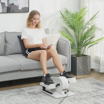 SPORTNOW Mini Hometrainer met LCD, Afstandsbediening en 12 S, Verzenden, Nieuw