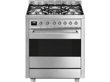 SMEG C7GMXNLK9 - Gasfornuis - 70 cm - 5 branders - RVS, Verzenden, Zo goed als nieuw
