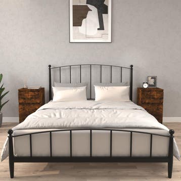 vidaXL Nachtkastjes 2 st 40x35x70 cm gerookt eikenkleurig, Minder dan 45 cm, Verzenden, Nieuw, 70 cm of meer