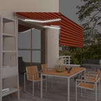 vidaXL Luifel met rolgordijn, LED en windsensor 3,5x2,5 m, Verzenden, Nieuw