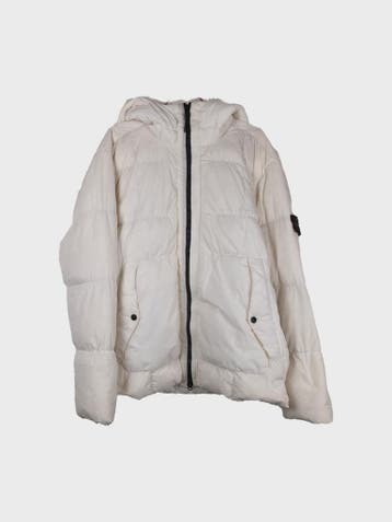 Stone Island Pufferjas Heren maat XL Wit, Wit, Maat 56/58 (XL), Ophalen of Verzenden, Stone Island