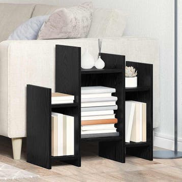 vidaXL Bijzetkast Zwart Eiken 60 x 26 x 60 cm Bewerkt hout, Verzenden, Nieuw, Overige houtsoorten, Minder dan 100 cm