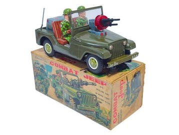 Toy Nomura - Blikken speelgoed - Battery Operated Combat, Antiek en Kunst, Antiek | Speelgoed
