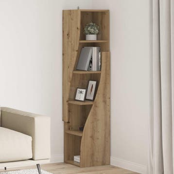 vidaXL Hoekkast 32x32x140cm Bewerkt hout Artisan Eiken, Verzenden, Nieuw
