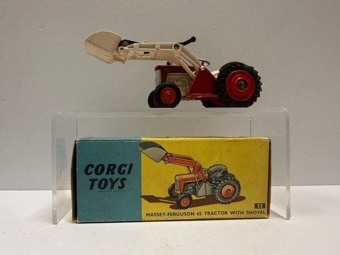 Corgi - Modelauto - 53 - Massey Ferguson 65 with Shovel ,, Hobby en Vrije tijd, Modelauto's | 1:5 tot 1:12