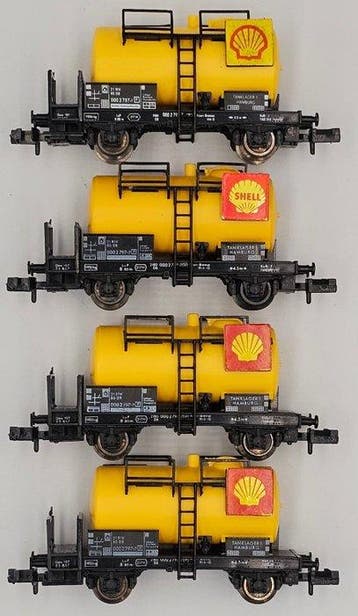 Fleischmann N - 8401 - Modeltrein goederenwagon (4) - Vier, Nieuw
