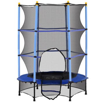 TRUUSK Kindertrampoline Ø140 cm - Met Veiligheidsnet en Rand, Verzenden, Nieuw