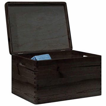 vidaXL Houten kist met deksel&handvatten 40x30x23cm, Huis en Inrichting, Woonaccessoires | Kisten, Verzenden, Nieuw