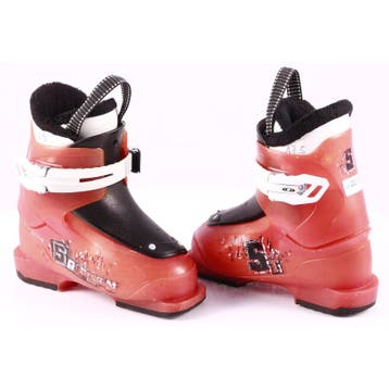 27 28 kinder skischoenen SALOMON T1, orange/black, Verzenden, Gebruikt, Salomon