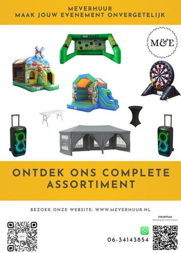 Feestverhuur huren MEverhuur voor feest en bedrijfsfeest, Ophalen, Nieuw, Overige