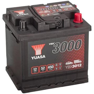 Yuasa Ybx3000 Ybx3012 Accu 52Ah 207X175X190, Verzenden
