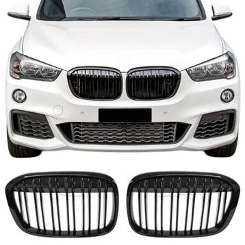 Grillen set | Nieren | geschikt voor BMW X1 | F48 5d SUV | 2, Verzenden, Nieuw, BMW