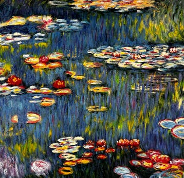 Waterlelies (Nymphéas) – Handgeschilderd Monet, Ophalen of Verzenden, Nieuw