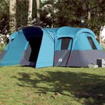 vidaXL Tunneltent 16-persoons waterdicht blauw, Verzenden, Nieuw, Tot en met 2