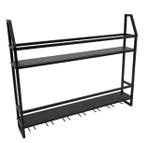 Industriële Wand Wijnrek – Metalen Flessenrek en Glashouder, Huis en Inrichting, Verzenden, Nieuw