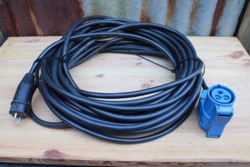 CEE verloopkabel ca 20 meter, Nieuw