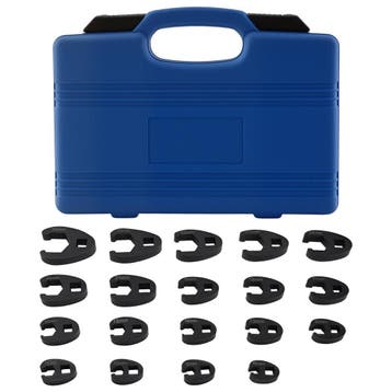 19x Crowfoot Spanner Socket Wrench Set External Square Dr..., Verzenden, Nieuw
