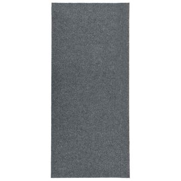 vidaXL Droogloopmat 100x250 cm grijs, Huis en Inrichting, Verzenden, Nieuw, Grijs