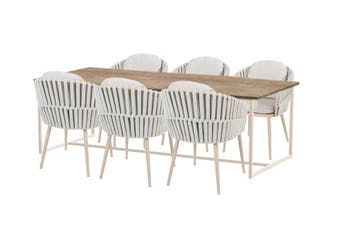 Taste by 4 Seasons Eva tuinset latte met Quatro tafel met, Ophalen of Verzenden, Nieuw