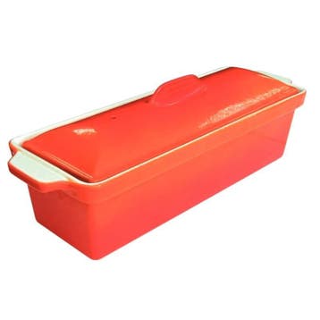Pate terrine, oranje 1,3L, Verzenden